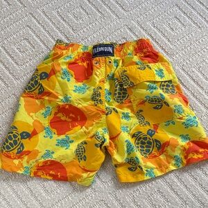 Vilebrequin Kids Colorful Turtle Print Swim Trunks